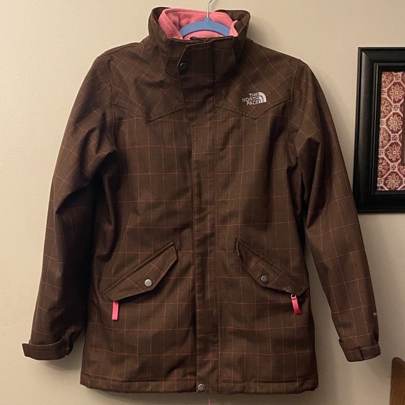 Northface Hyvent Pink and Brown Jacket - Picture 4 of 12